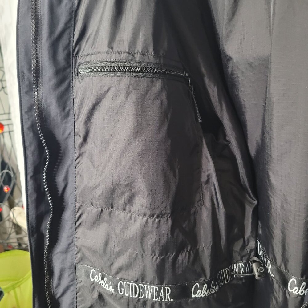 Cabela's Guidewear GoreTex Waterproof Outdoor Full-Zip Jacket Men' Navy Size L/L - Picture 5 of 12